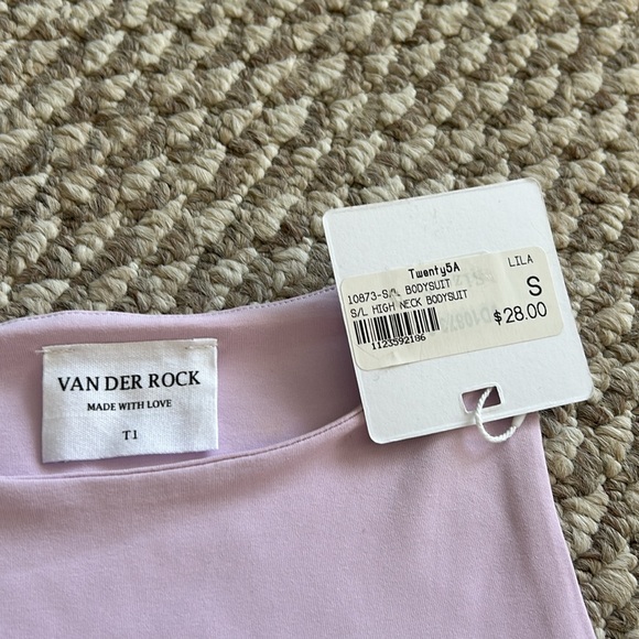 NWT Van Der Rock Lila Lilac High Neck Bodysuit - Picture 3 of 6